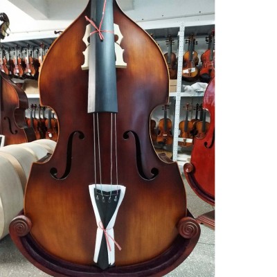 High Quality Solidwood Good Price Flame Double Bass Wholesale Factory