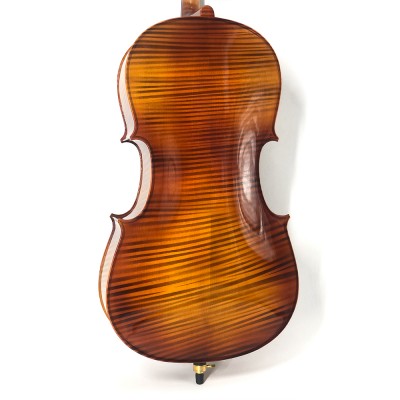 Grade german flame 4/4 cello with ebony accessories